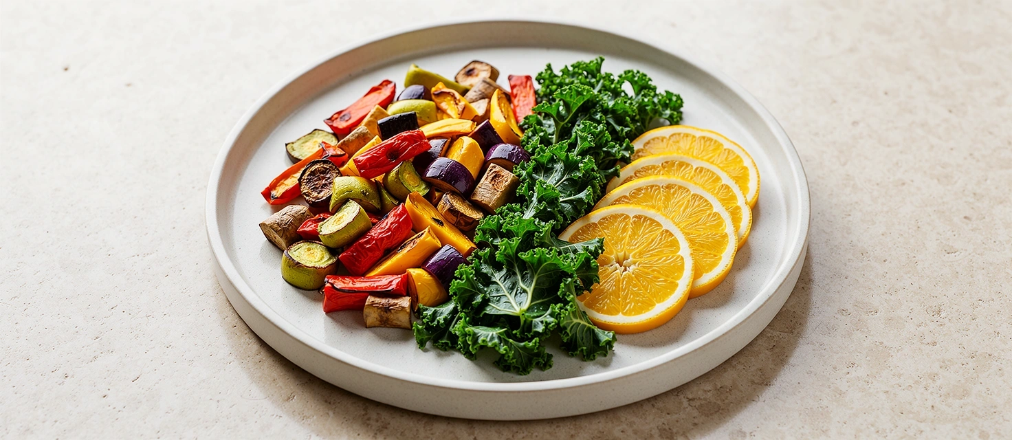 Nutrient-dense plate arrangement